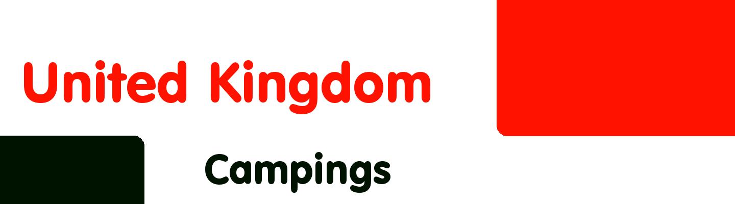 Best campings in United Kingdom - Rating & Reviews